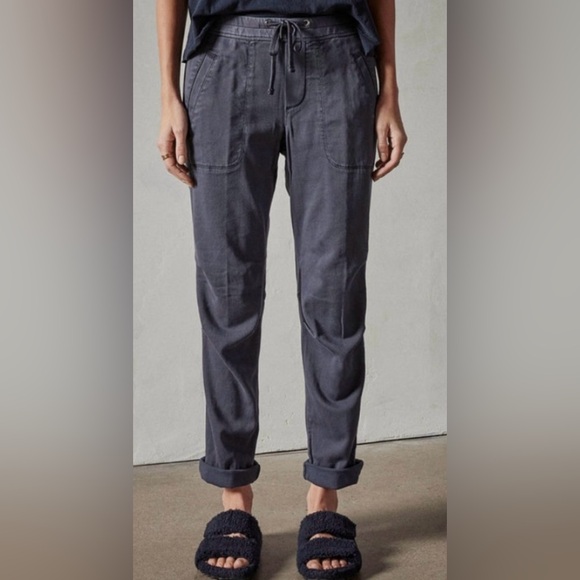 James Perse Women’s Size 0 Gray Soft Drape Utility Pull-on Pants Pockets Modal - Picture 1 of 8